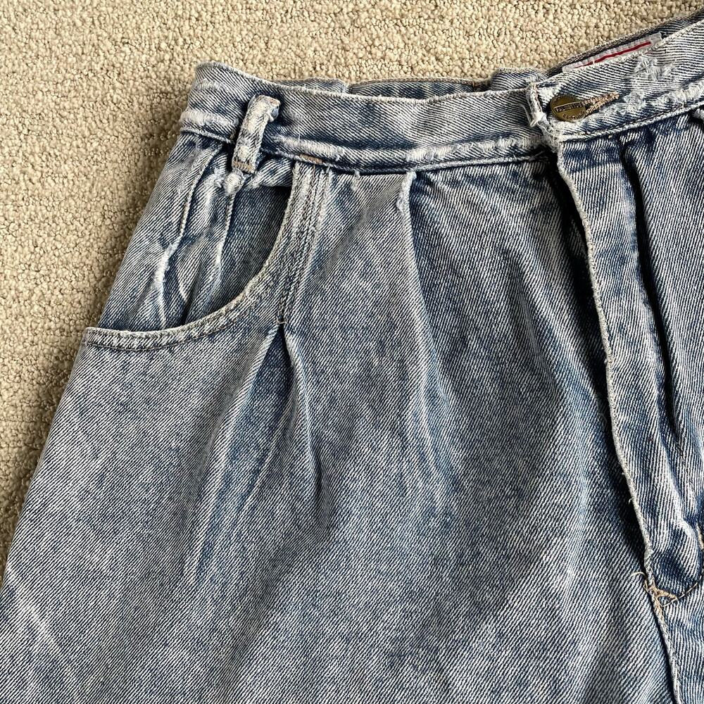 🔥VTG Palmetto’s Acid Wash Tapered Leg High Waist Crease Mom’s Jeans Waist 28” - Picture 7 of 16